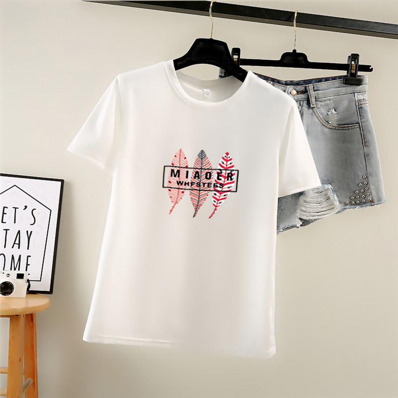 Summer Casual Loose Student T Shirt Women's Harajuku Letter Print Short Sleeve T-shirts Women Y2k Tops