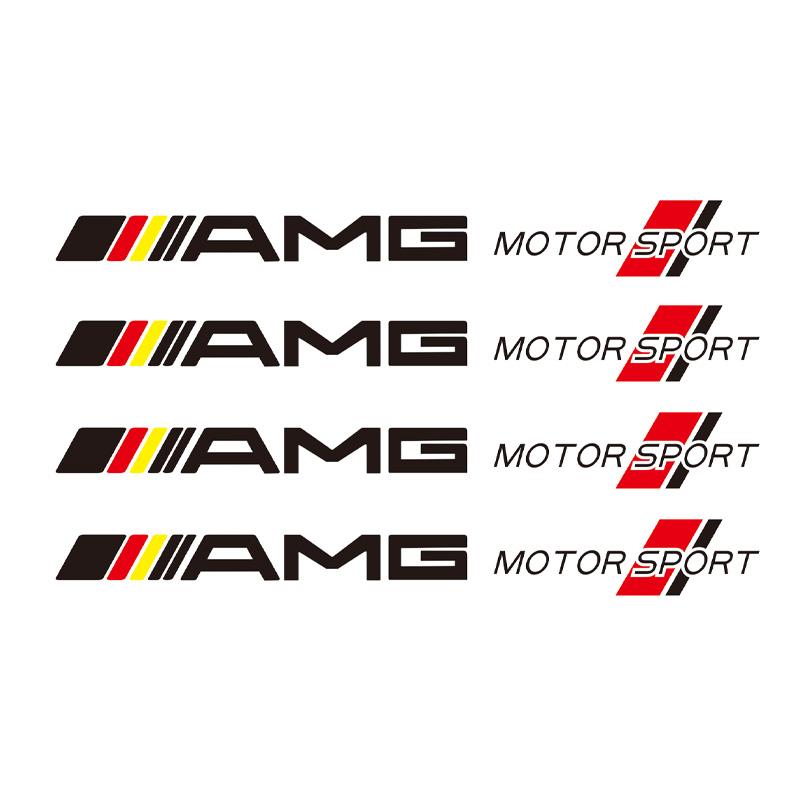 WNNR9 4Pcs Car Body Decal Stickers Styling Emblem Accessories For Mercedes Benz AMG W223 W213 W206 W464 W247 W167 W166 W222 W205 W204