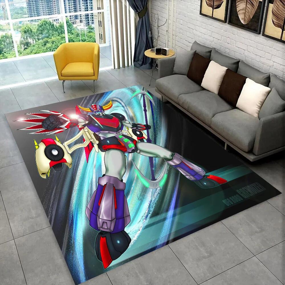 НЛО робот Grendizer аниме мультфильм коврик, ковер для дома гостиная спальня диван коврик для двери декор, детские игры нескользящий напольный коврик 3D