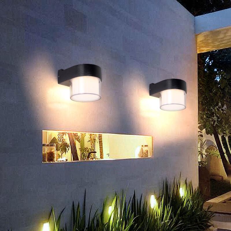 NuFeng Square Dual-Head LED Outdoor Wall Light