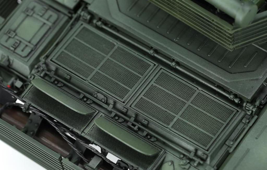 GSI Creos Mon Model Russian Army Main Battle Tank with Mine Clearance Device Plastic Model MTS053 Molded Color 1/35 T-72B3M KMT-8