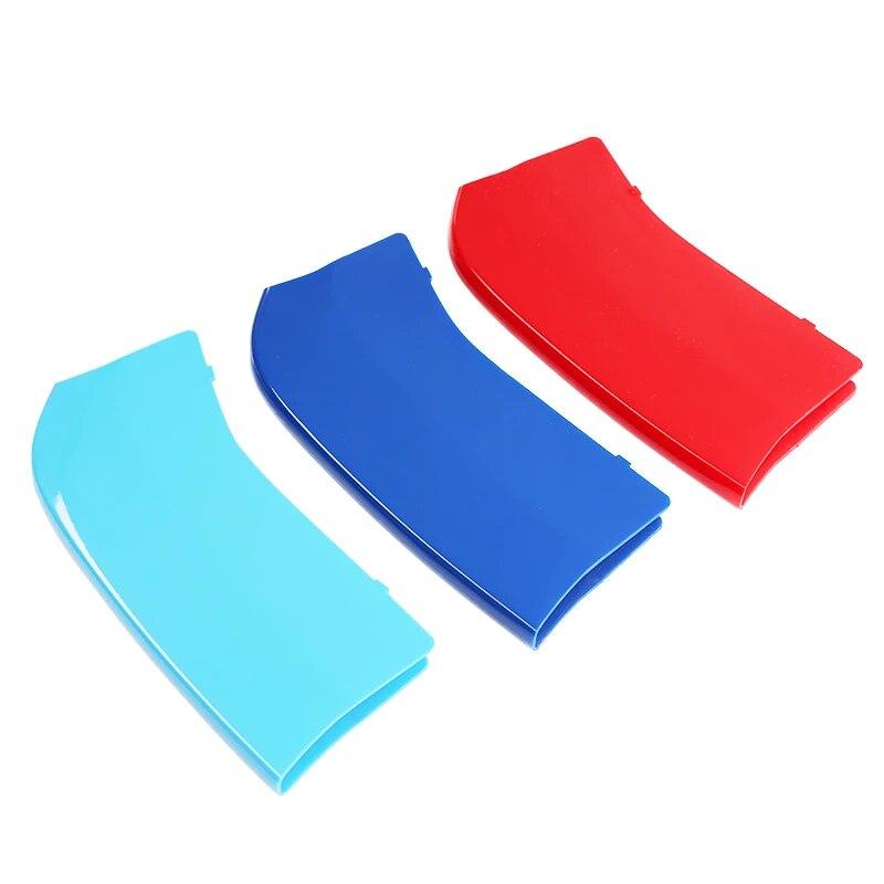 3 шт. для BMW X6 Series F16 2015-2018 автомобиля, накладка на переднюю решетку бампера, полоски M, Стайлинговые наклейки, автомобильные товары