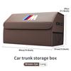 Leather Car Trunk Storage Box Multifunctional Folding Tool Box For BMW E93 F10 F20 F30 F40 F15 F25 F26 F31 F49 F86 M3 M5 X3 JK4