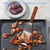 Stainless Steel Spatula Pancake Hamburger Turner Wooden Handle Tiramisu Cutter Egg Steak Cooking Shovel Hand Pie Pancake Tool