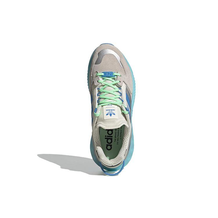 adidas Кроссовки унисекс ZX 5K Boost Off White Pulse Blue Серо-зеленые GY4160