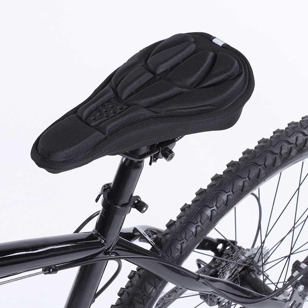 3D Mountain Road Bike Breathable Soft Seat Saddle Cover (Black)