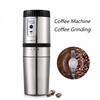 Portable Coffee Maker For Car Multifunctional Mini Espresso Machine Electric Coffees Grinder USB Charging Stainless Steel