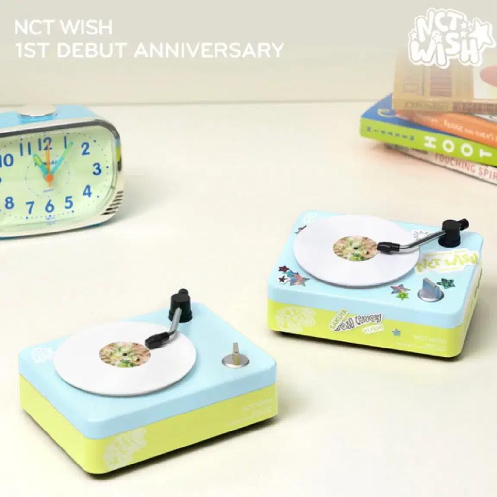 NCT Wish 1st Anniversary Turntable Speaker Goods Sale / Rikuyu Moocy photocard Colored dolls with separate wires