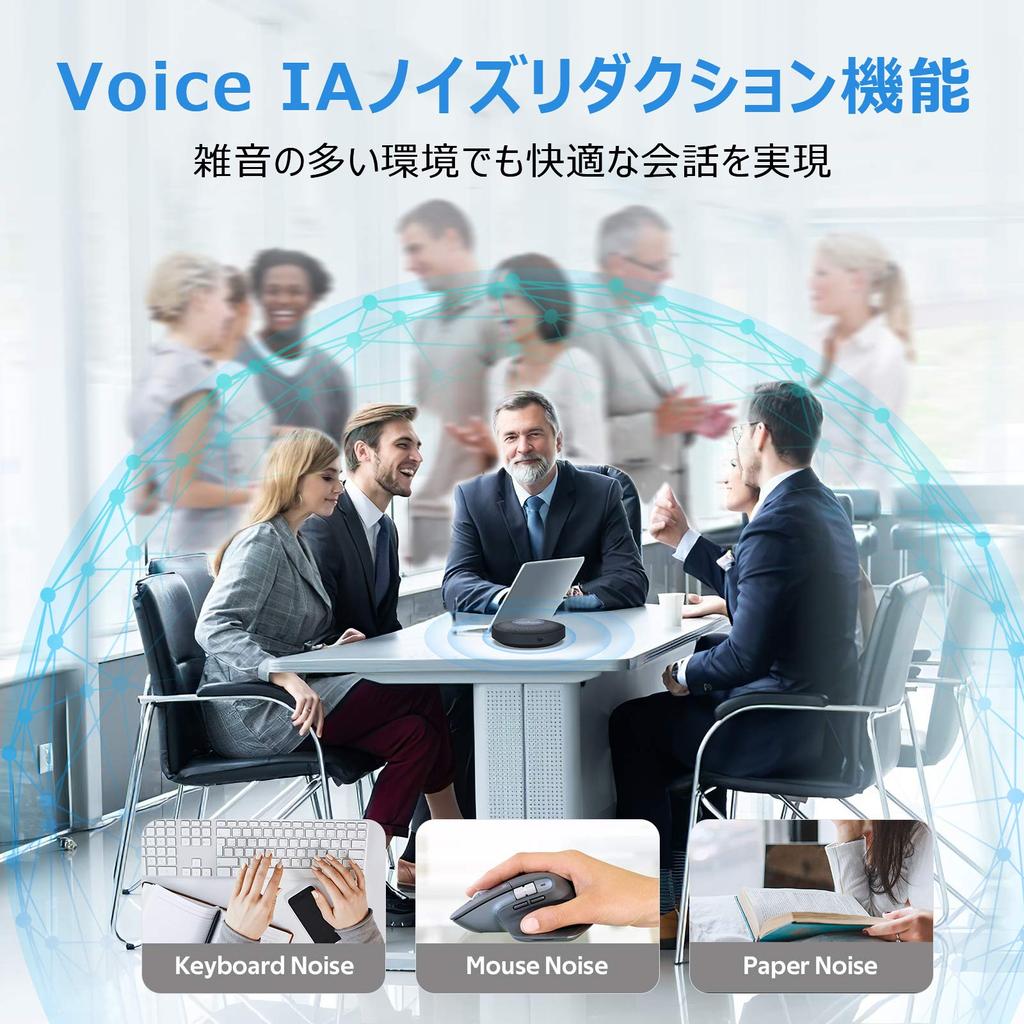 Микрофон EMEET M2 Max для дома, поддерживает до 15 всенаправленных звуковых светодиодов, автоматическое аудио, онлайн-конференция для дома, веб-приложение для видеоконференций