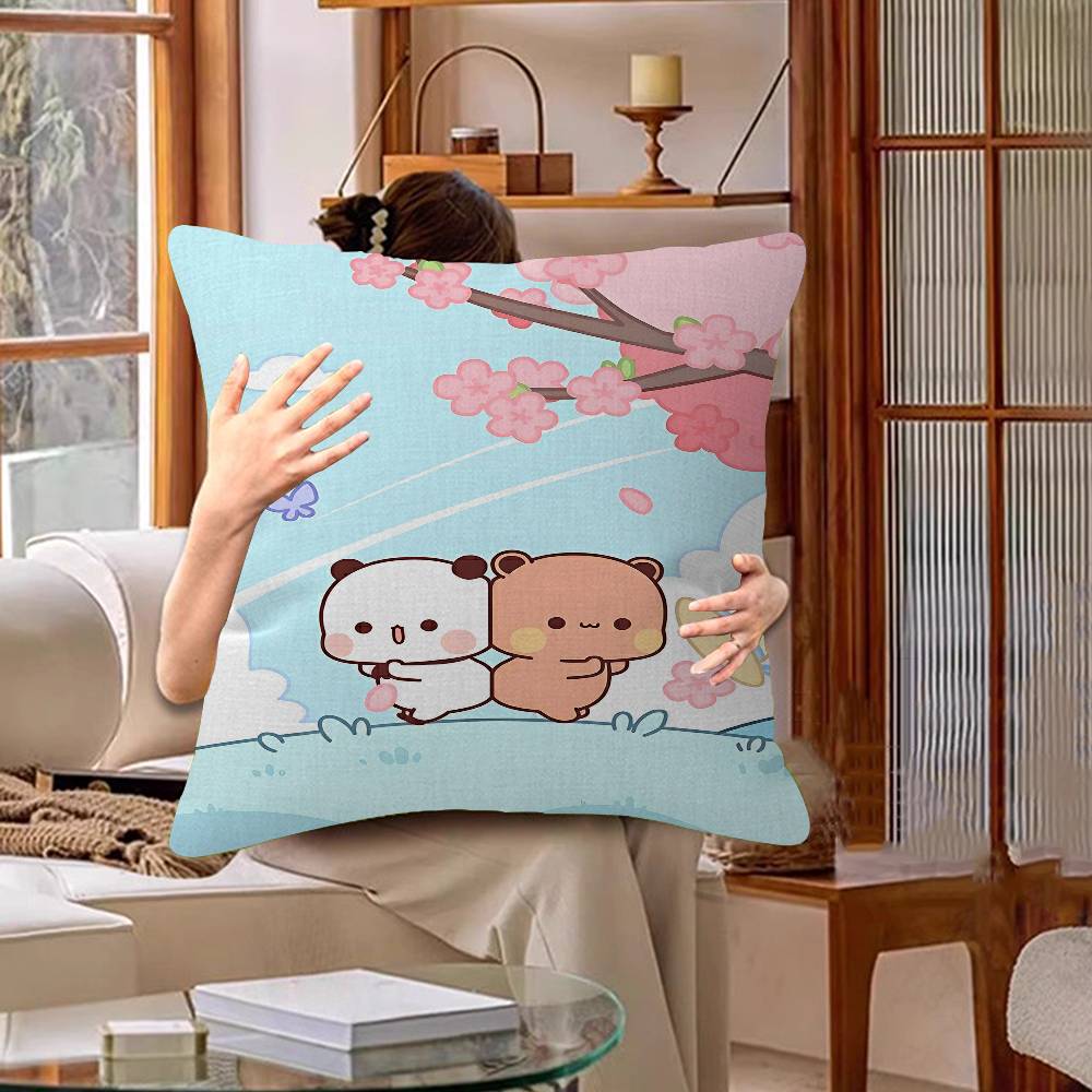 Bubu Dudu Cartoon Cushion Cover Car Throw Pillow Case For Sofa Car Christmas Gift 40X40Cm 45X45Cm