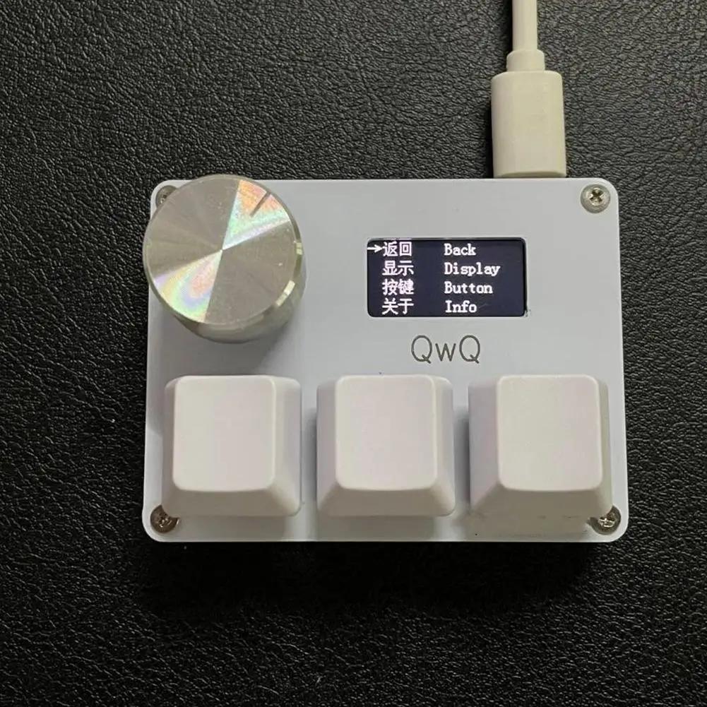 O3C Game Keyboard SayoDevice OSU O3C Rapid Trigger Hall Switches Magnetic Pink Switches Keyboard Knob Screen Copy Paste Shotcut