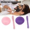 2 шт. силиконовая миска для смешивания грязи для лица с палочками для женщин, сделай сам, миска для размешивания глины для лица, профессиональный домашний салон красоты, набор инструментов для смешивания средств по уходу за кожей