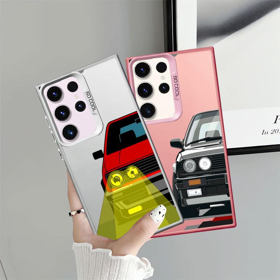 Чехол для телефона JDM Sprot Car для Samsung Galaxy S23 S20 FE S25Plus S24Ultra S21 S25 S24 FE Note 20 Ultra S22 Ultra Мягкий корпус