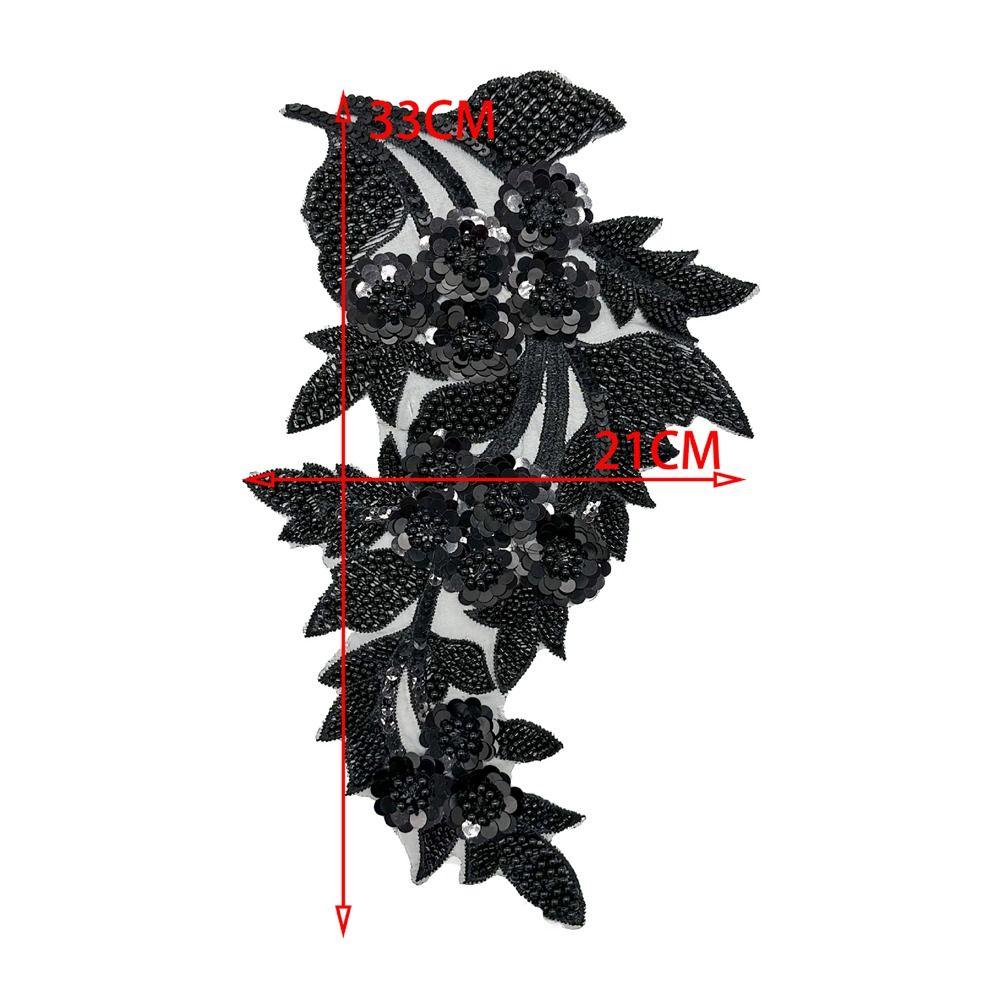 Модные 3D-патчи-цветы из пайеток, ручная вышивка, вышитые патчи, DIY, ручная работа, патчи, свадебное платье
