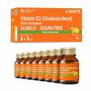 Carbamide Forte Vitamin D3 60000iu Shots | Vitamin D3 60000 Iu Sugar Free Oral Solution – 5ml Orange Flavour (Pack of 8)