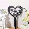 Butterfly Memorial Sign - 1pc Metal Grave Marker Mom Memorial Garden Stake - Outdoor Funeral Cemetery Grave Memorial Pile Metal Inserted Pile