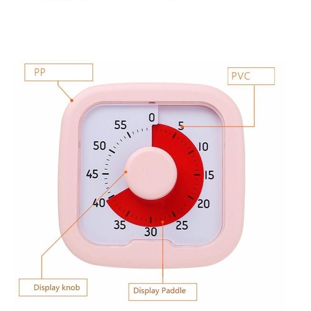60-minute Desk Timer Silent Operation Classroom Timer Multifunction Visual Timer for Kids