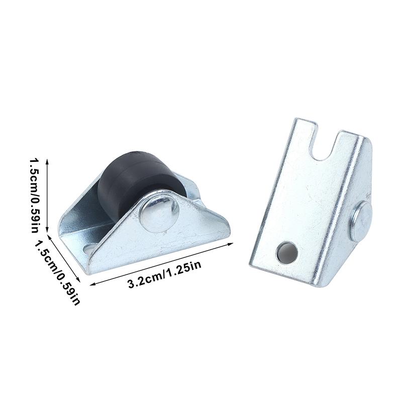 4 шт., 0,5 дюйма, мебельные прямые колеса, направляющие ролики, лоток для ящика, аксессуары, мусорный бак, ящик для хранения, корзина для белья, ролик