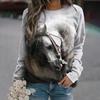 Autumn Horse Tree 3D Print Raglan Sleeve Women Pullovers Hoodies Streetwear Female Sweatshirts Women's Oversized Woman Clothing