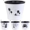 Flowerpot Water Storage Function Anti-slip PP Smooth Surface Plant Pot Patio Decor