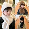 Children's Hat Scarf Set Autumn Winter Boys Baby Ear Hat Girls Knitted Hat Boys Baby Wool Hat