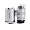 LED UV Illuminated 60X Pocket Microscope Mini Portable Jewelry Currency Magnifier Loupe