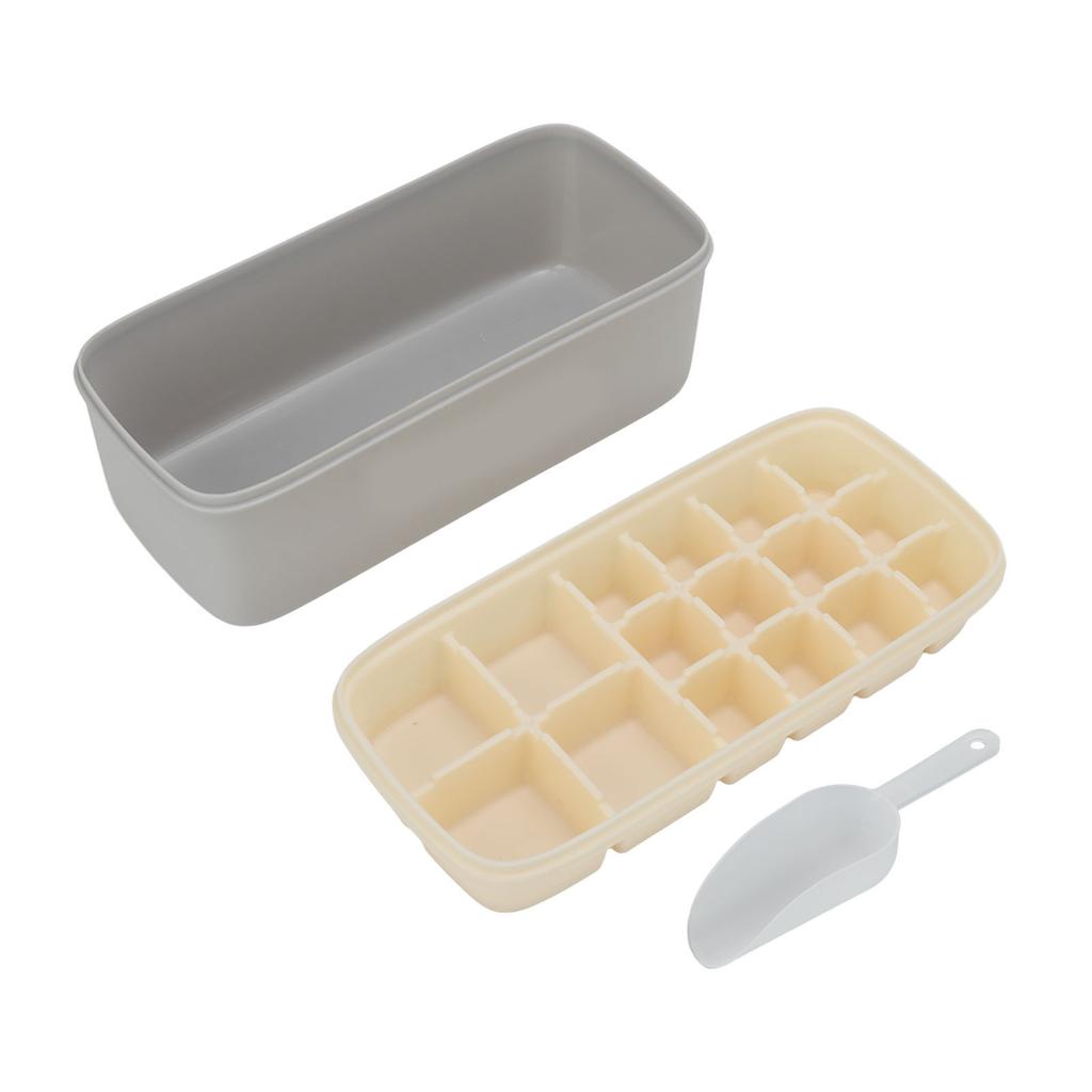 Ice Cube Tray Office Home Soft Reusable Silicone Ice Cube Mold Large Capacity Ice Maker With Lid Ice