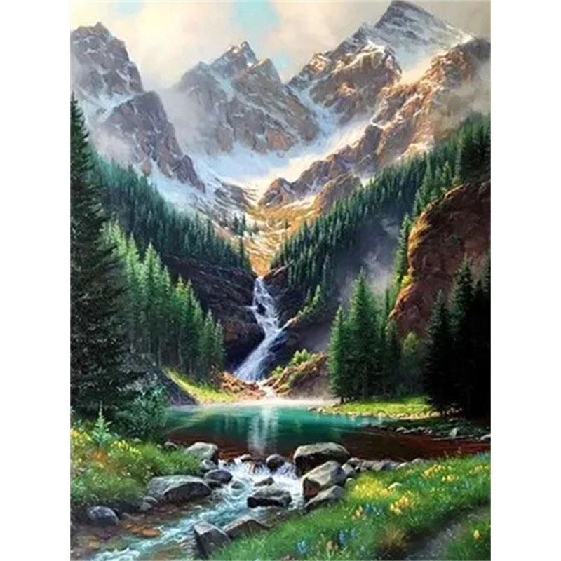 DIY Алмазная картина Посмотреть набор для вышивки крестом Мозаичное искусство Алмазная картина Полный круг/квадрат Алмазное украшение для дома