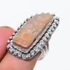 Fossil Coral Gemstone 925 Sterling Silver Jewelry Ring Size 9.5