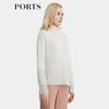 PORTS Women's Cashmere Round Neck Pullover Sweater