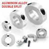 1Pcs Aluminum Alloy Shaft Collar Double Split Clamp-Type Collar New Fixed Locking Limit Ring