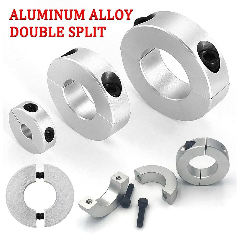 1Pcs Double Split Shaft Collar Aluminum Alloy Clamp-Type Collar New Fixed Locking Limit Ring