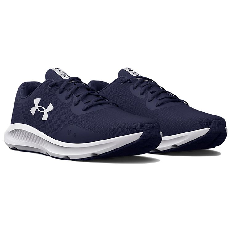 Under Armour Men's Charged Pursuit 3 Tech Running Shoes Midnight Navy White 3025424-400