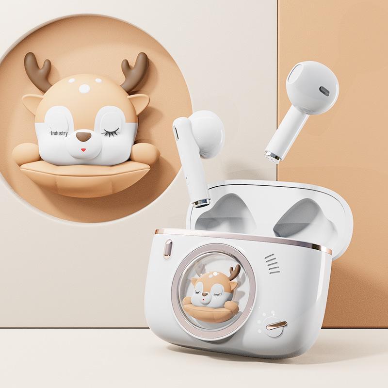 Star Pet V5.3 Wireless Bluetooth Earphones, Cartoon Space Capsule Design, Mini In-Ear with Long Battery Life