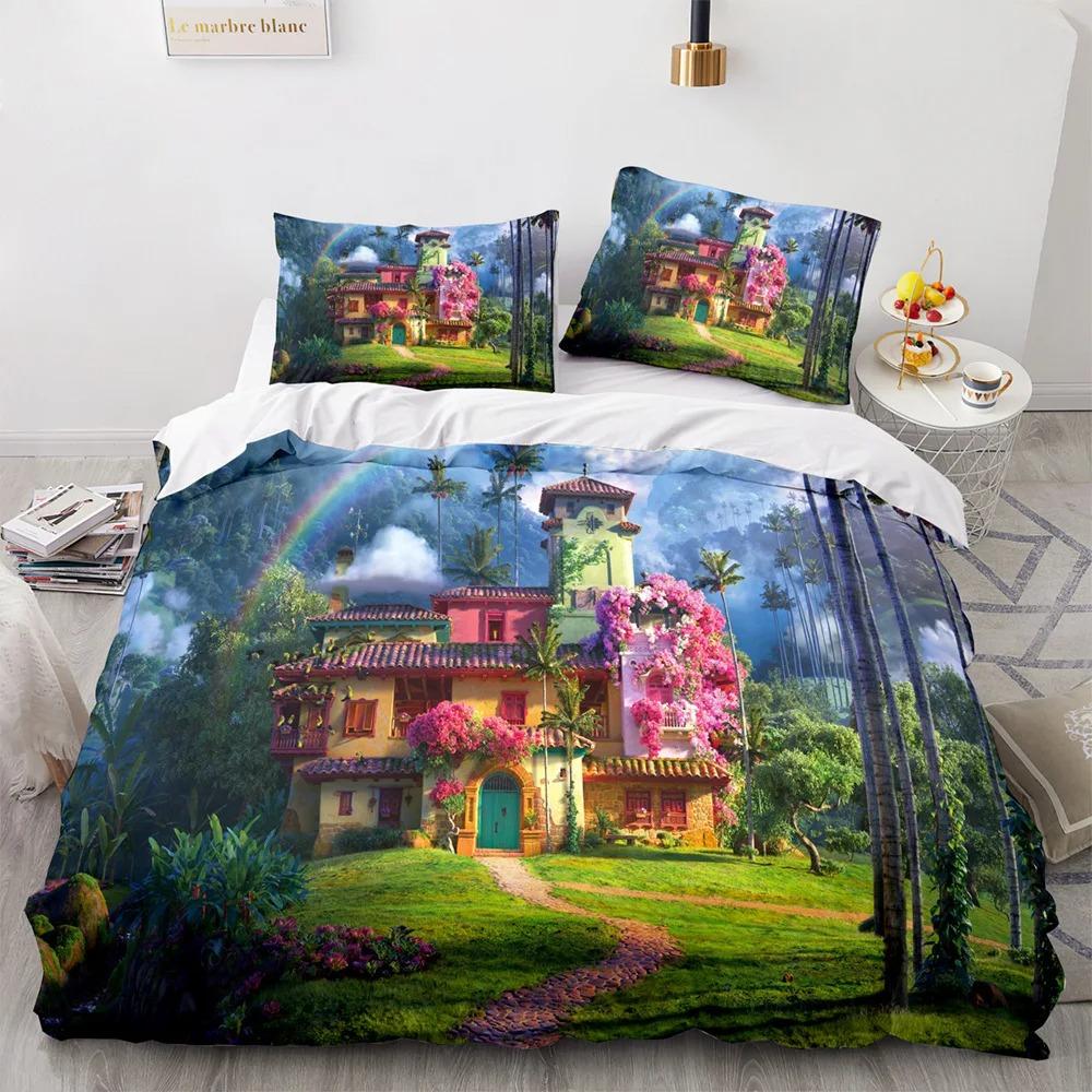 3D Printed Encanto Girl Duvet Cover Pillowcase Bedding Set Single/Twin/Full/Queen Size Boys Girls Adults Bedroom Decor