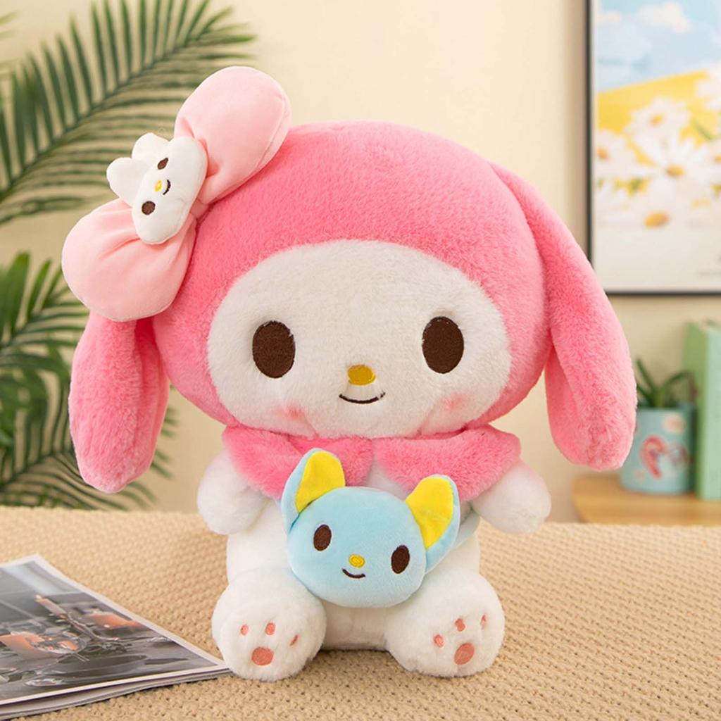 Cute Sanrio Plush Toy Stuffed Pillow Soft Comfortable Skin-friendly Plush Toy for Kids Baby Comforting Gift
