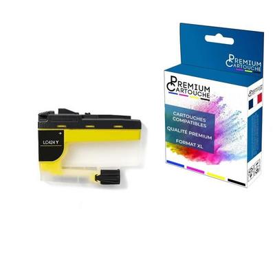 Совместимый картридж - PREMIUM CARTOUCHE - LC424XL - Желтый - 750 страниц - DCP J1200W