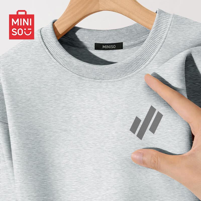 MINISO Мужской повседневный свитшот с круглым вырезом