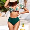 Женский сексуальный бикини с разрезом Купальники Плавки Купальник с принтом