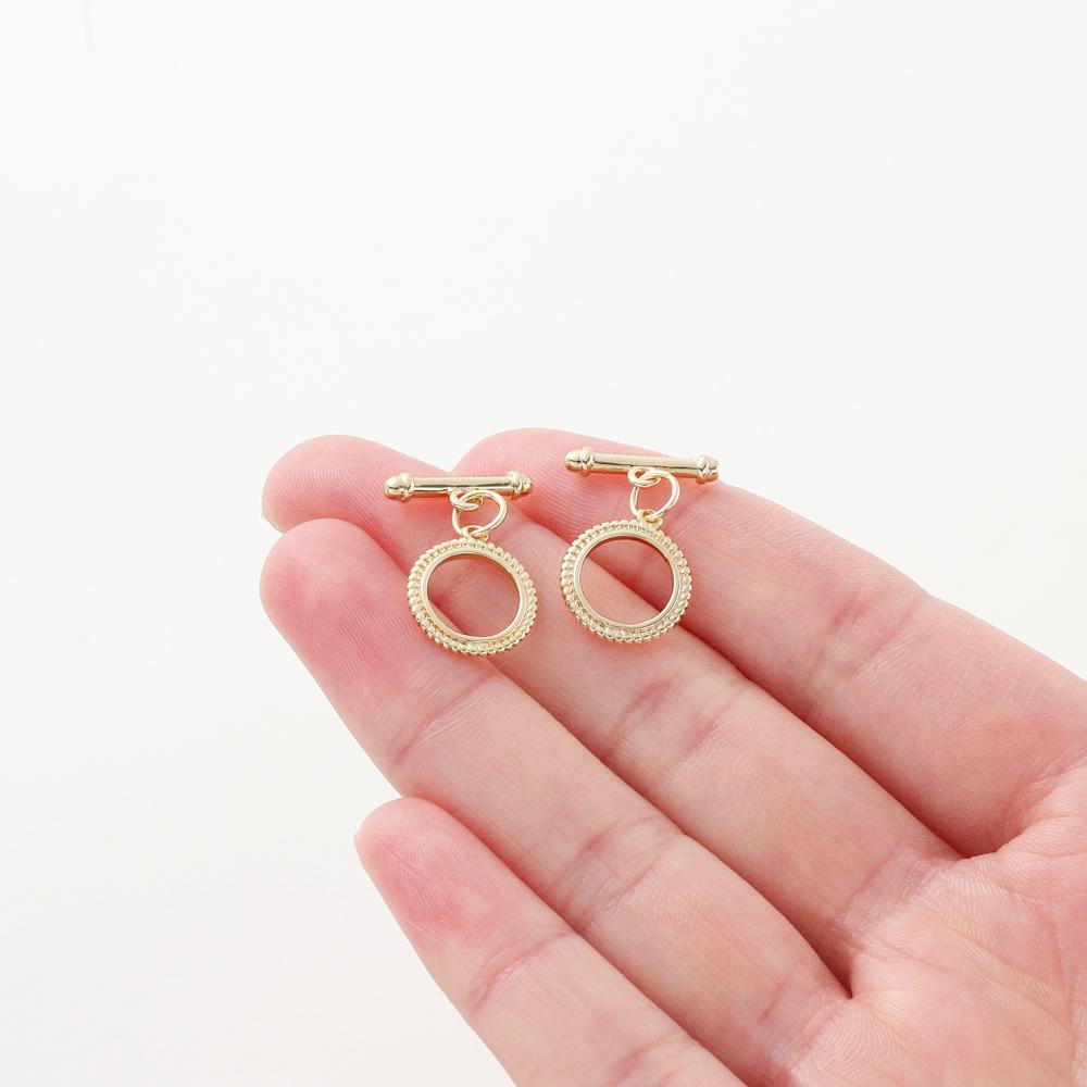 4 Набора Латунные Застежки-Тоглы Цвета Золота 14K18K Соединители Для DIY Браслетов Ожерелий Аксессуары для Изготовления Украшений