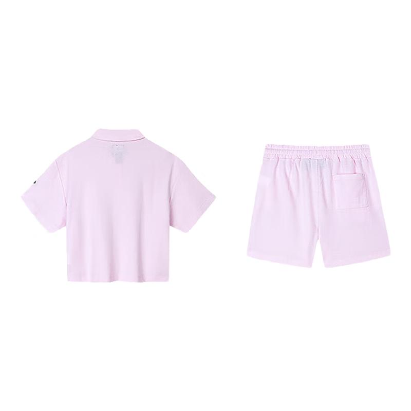 Converse Girls' 2-Piece Polo Shirt & Shorts Set