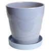 Горшок Микаваяки КАНЕЙОСИ в домашнем керамическом цветочном горшке MBC24 синего цвета с табличкой размера [Сделано в Японии/Надежное качество] 7,5