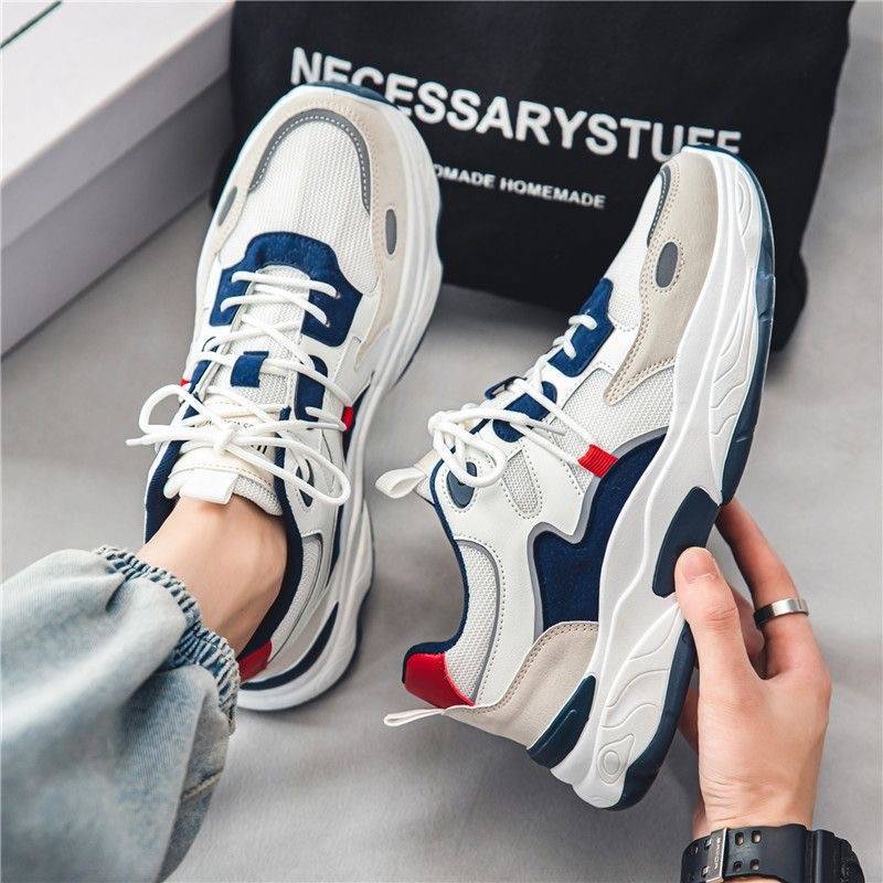 Fashion Men's Mesh Breathable Sneakers Fashion Versatile Casual Shoes for Men 2024 Male Height Thick Comfortable Tennis Running Shoes