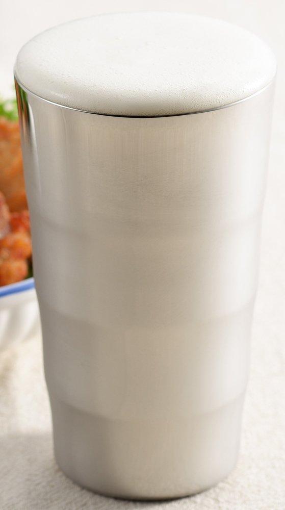 Yoshikawa Gogi Stainless Steel Beer Tumbler, 460ml, Made in Japan, Tsubame-Sanjo, YJ2113