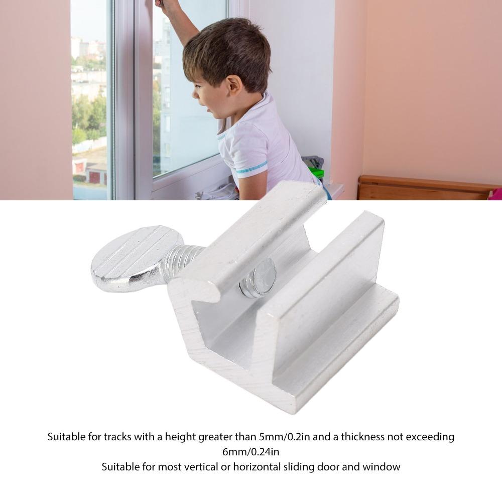 15pcs Adjustable Fit Door Window Lock Vertical Horizontal Security Door Lock Up Down Windows