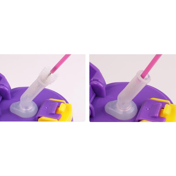 Hi-Vee Pugo детский сменный блок-соломинка 5р + щеточка для чистки 5р, доставка случайным образом, 1 комплект