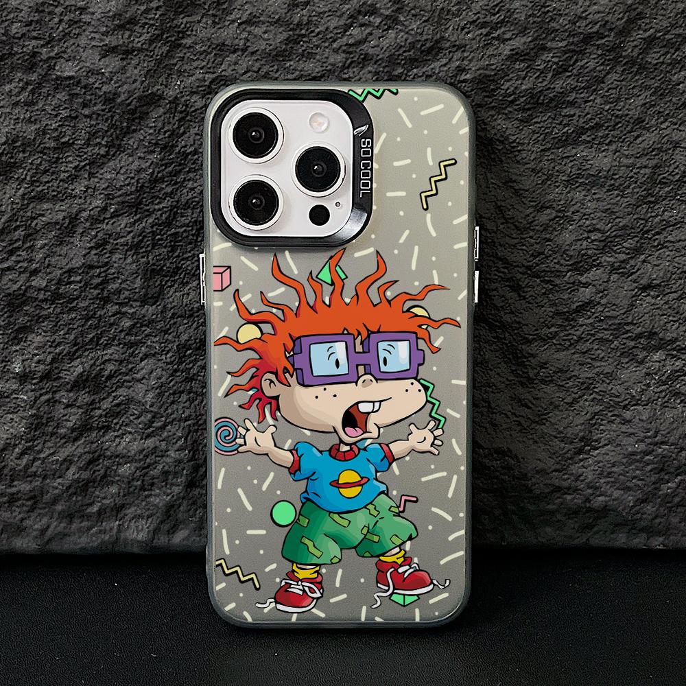 Funny Cartoon R-Rugrat Children Phone Case for Xiaomi Redmi 15C 14C 13C 12C 10 Note 15 14 13 12 Pro Plus 4G 5G Silver Hard Cover
