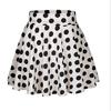 Women Spring Summer Dot Printed Skirt Soft Breathable Loose High Waist A-line Pleated Midi Dress Fashion Party Costume
