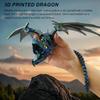 3D Printed Flying Dragon Figurine Movable Joints Winged Dragon Figure Articulated Dragon Model Fidget Toy Desktop Decoration Ornament