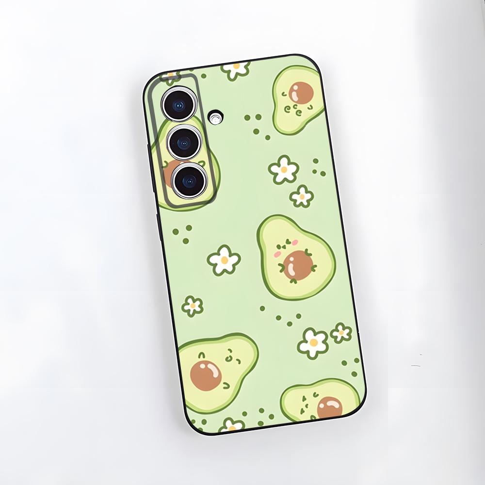 Милый Мультяшный Авокадо Чехол Для Телефона Samsung S25 Plus S20 S20 Plus S22 Ultra S23 FE S21 Plus S21 Ultra Мягкий Чехол